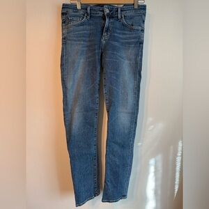 Citizens Of Humanity Racer Low Rise Skinny Jeans in Blue Wash